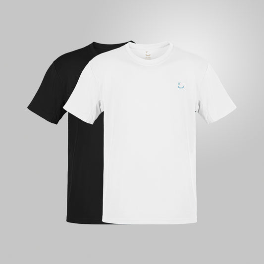b)asic T-Shirt - Pack 2 - Black & White